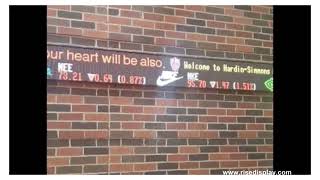 Hardin Simmons University 48 Pixel Finance Twin Ticker