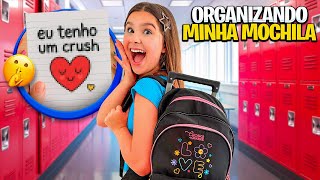 Organizando Minha Mochila Da Escola Para O Último Mês De Aula Mostrei A Realidade