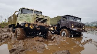 Comparative test on the road ... KRAZ and SHISHIGA ... OFFroad 4x4