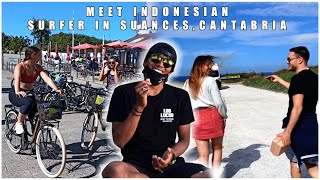Meet Indonesian surfer in Suances Cantabria