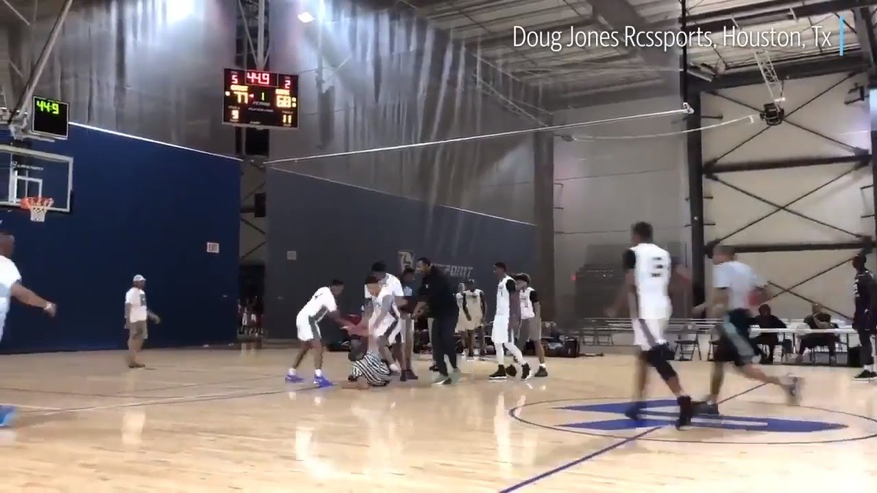 Vicious fight breaks out between referee, players at AAU game YouTube