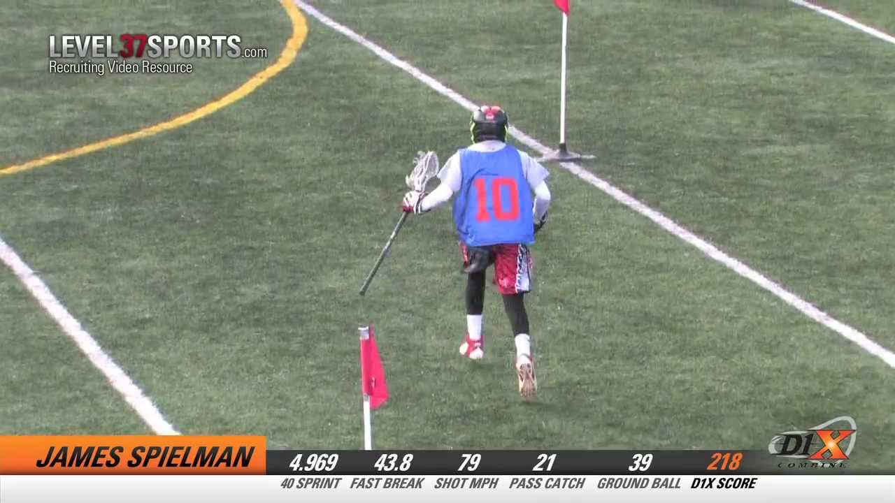 James Spielman D1X Lacrosse Combine Agility Testing YouTube