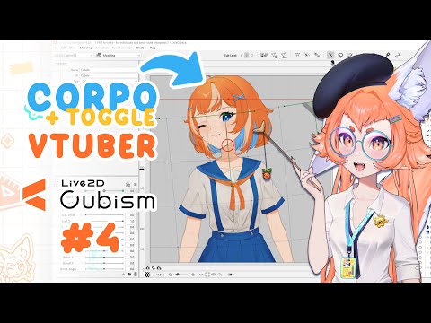 How to animate body and toggles in Live2D 【 VTuber 2D FROM SCRATCH 】Epi 4