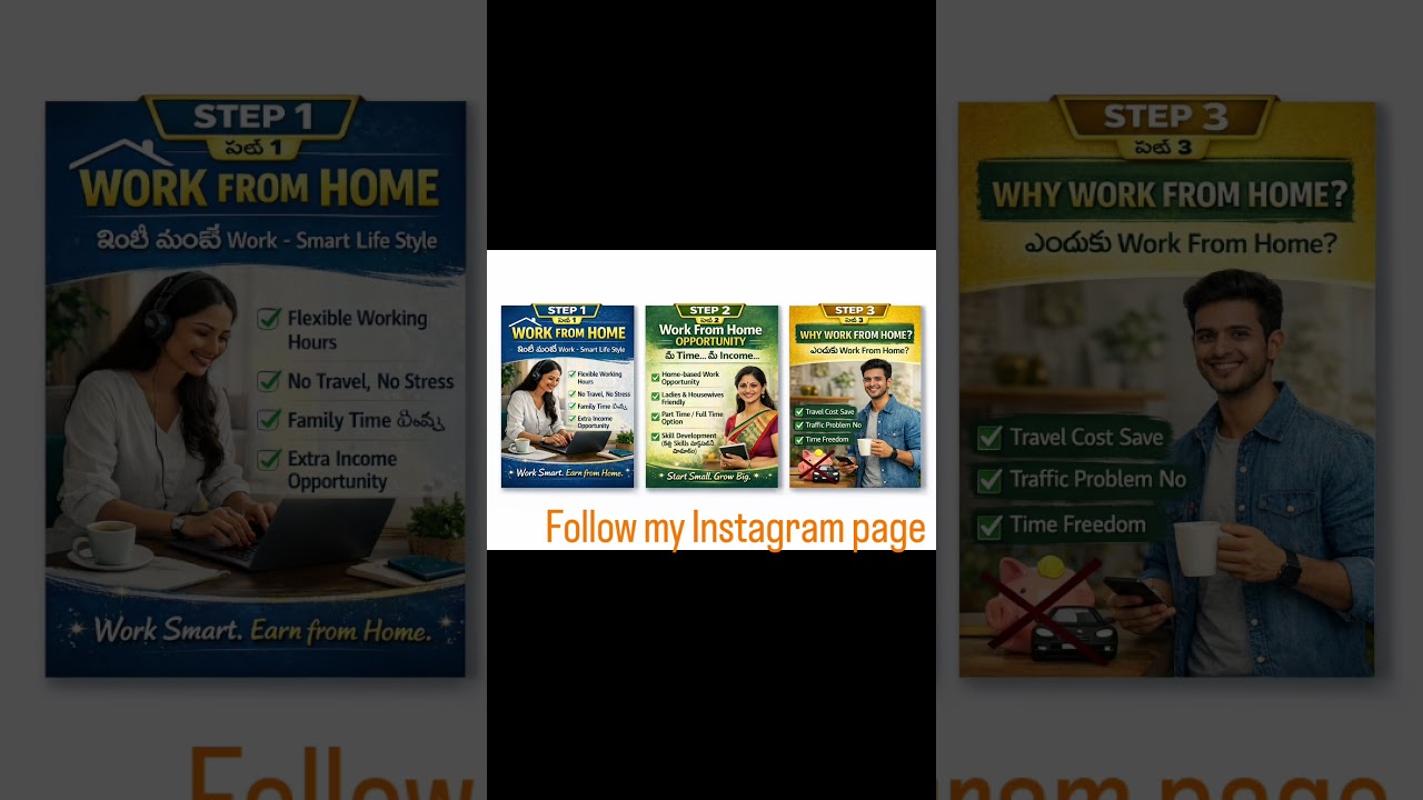 work from home opportunity.  