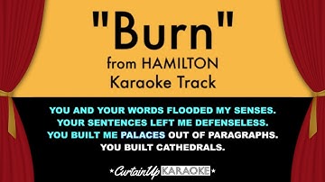 Thumbnail of "Burn" (Karaoke) – Hamilton | Lyrics on Screen