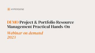 Demo: Project & Portfolio Resource Management Practical Hands-On