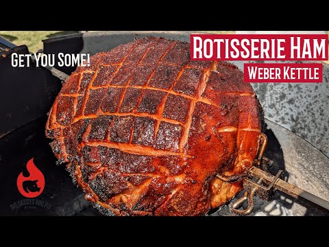 Grilled Rotisserie Ham