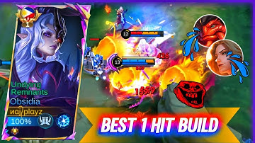 TOP GLOBAL OBSIDIA BEST 1 HIT BUILD 2025!! - (Must Try👍) META DAMAGE - OBSIDIA MLBB