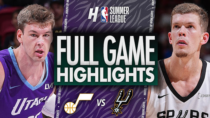 Utah jazz vs San Antonio Spurs - FULL Game Highlights | July 14, 2025 NBA Summer League