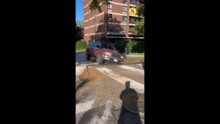 Sinkhole traps truck in North Baltimore; driver uninjured