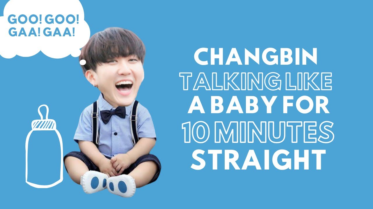 CHANGBIN talking like a baby for 10 minutes straight