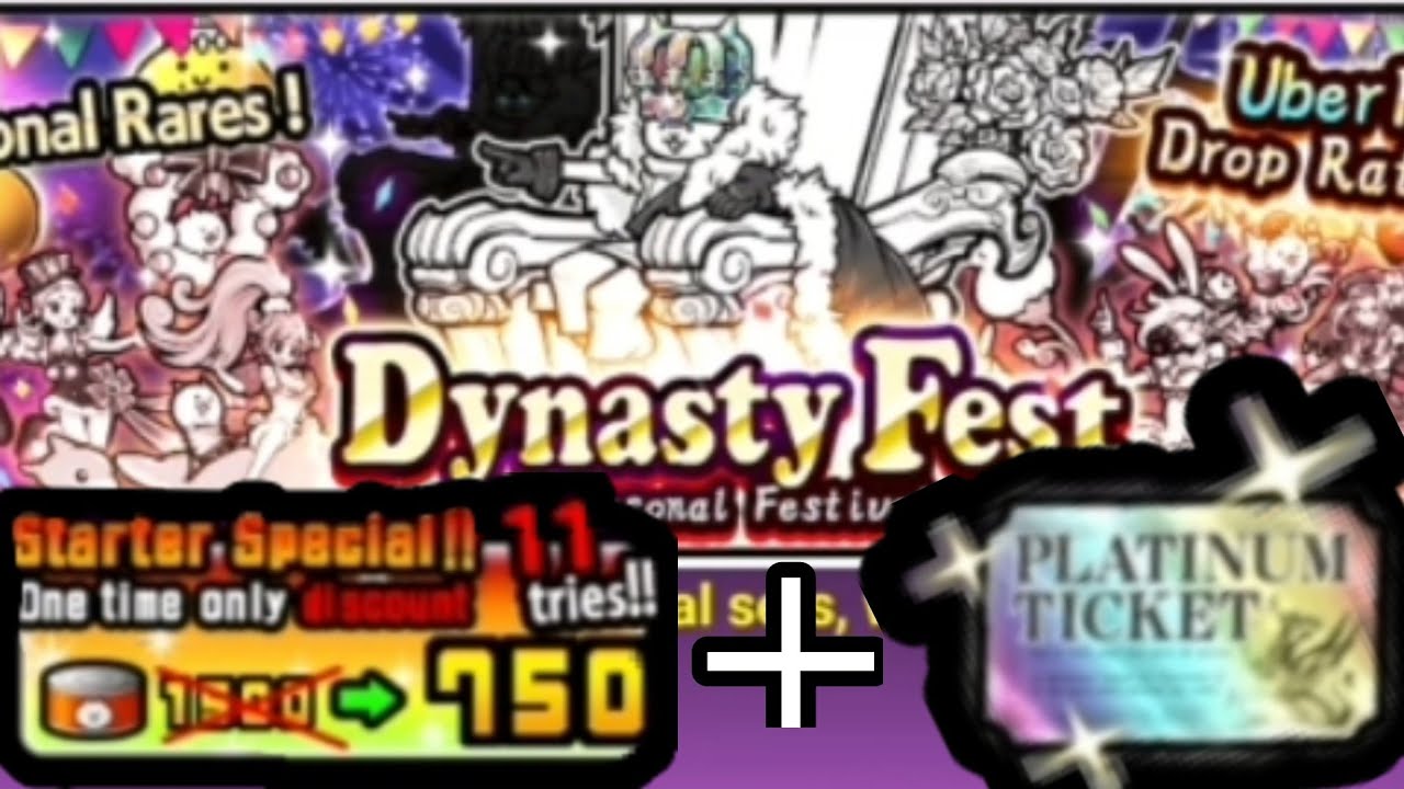 The Battle Cats - 11 draws + platinum ticket opening