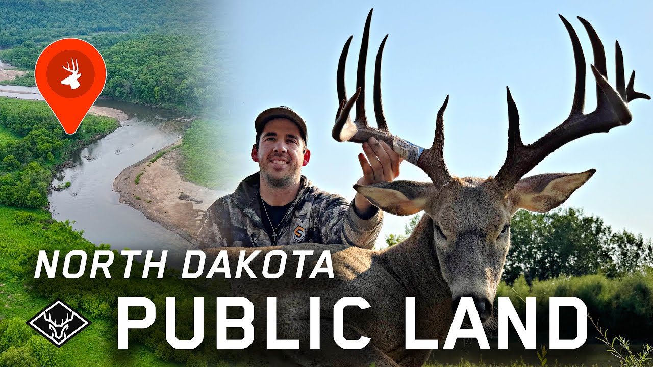 Public Land GIANT | North Dakota RIVER BOTTOM Whitetail Buck...