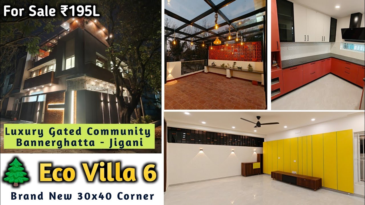 Эко-вилла 6 | Угловой дом 30x40 с 3 спальнями, продается в закрытом жилом комплексе Lxy на Баннер...