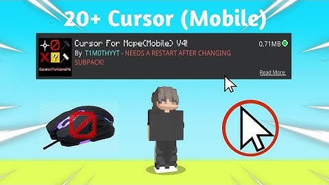 Cursor Mod for Mcpe (Mobile) 1.21! (NO MOUSE NEED)