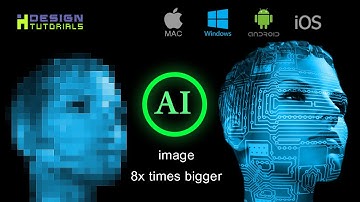 Enlarge and improve image quality using AI technology