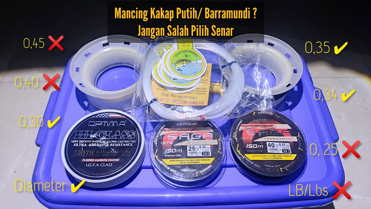 Jangan Salah Pilih Senar Target Barramundi