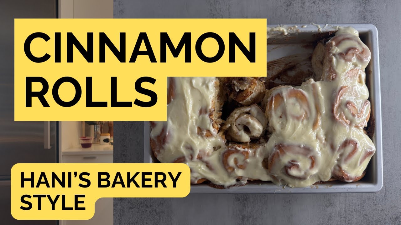 Making fluffy cinnamon rolls- the famous Hani’s bakery, NYC style. 