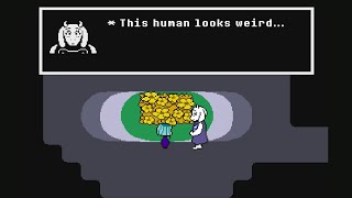 Undertale falling into under world but became lamp???