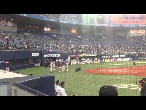 2012.9.26ホームランなみち国歌斉唱
