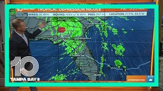 Tracking the Tropics: Tropical Depression Nicole still dumping rain on parts of Florida, southern US