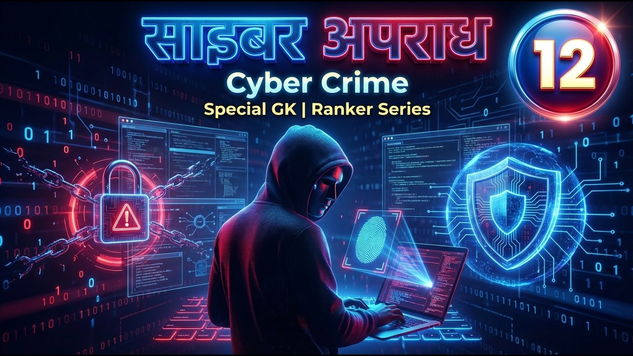 साइबर अपराध | Cyber Crime | Special GK | Ranker Serie  #12 | Competitive Exams, UPSI, SSC