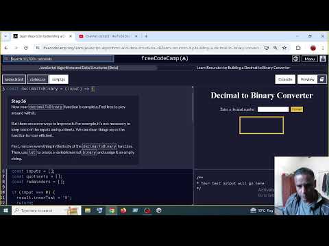 Learn Recursion by Building a Decimal to Binary Converter step 36