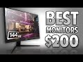 BEST 5 1080p 144hz Monitors Less Than $200 (January 2021)