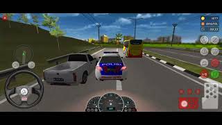 SIMULATOR GAME MOBIL POLISI PATWAL LALU LINTAS JALAN RAYA #simulatorindonesia #game #simulator screenshot 3