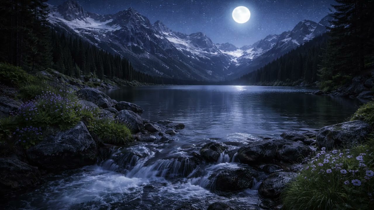 Deep Sleep Frequencies for Anxiety Relief at Night (8 Hours)