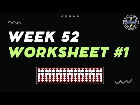 Abacus Free Online Course - Week 52 - WS 1