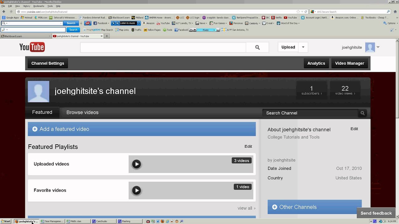 Desktop recording YouTube