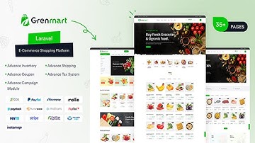 Grenmart Organic  Grocery Laravel eCommerce