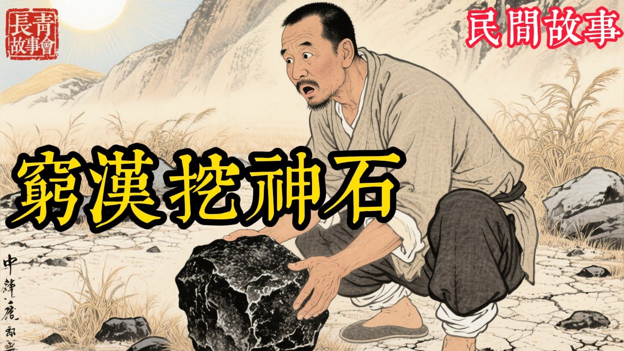 孝子挖出「生米神石」，空米缸一夜爆滿！奸商弟霸占強搶，不料隔天三大箱金銀全化作石頭！ #民间故事 #故事頻道 #听书 #民間故事 #有聲書 #說書 #睡前故事 #情感