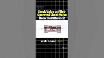 🔧 Check Valve vs Pilot-Operated Check Valve — The Key Difference Explained! #blince