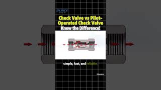 🔧 Check Valve vs Pilot-Operated Check Valve — The Key Difference Explained! #blince