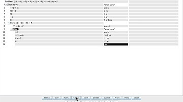 Logic 2010: Derivation: (((P→Q)→P)→P)→(Q→∼R). ∼S→R ∴Q→S (in User Problem)