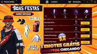 AGORA SIM! NOVOS PRÊMIOS DE GRAÇA, PEGUE O DUNK MASTER, PASSINHO DO JAMAL, PACOTE HYPADO - FREE FIRE