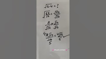 √6.4 =?Nice Square root Math Simplification |Olympiad #shorts #viralshorts #trendingshorts