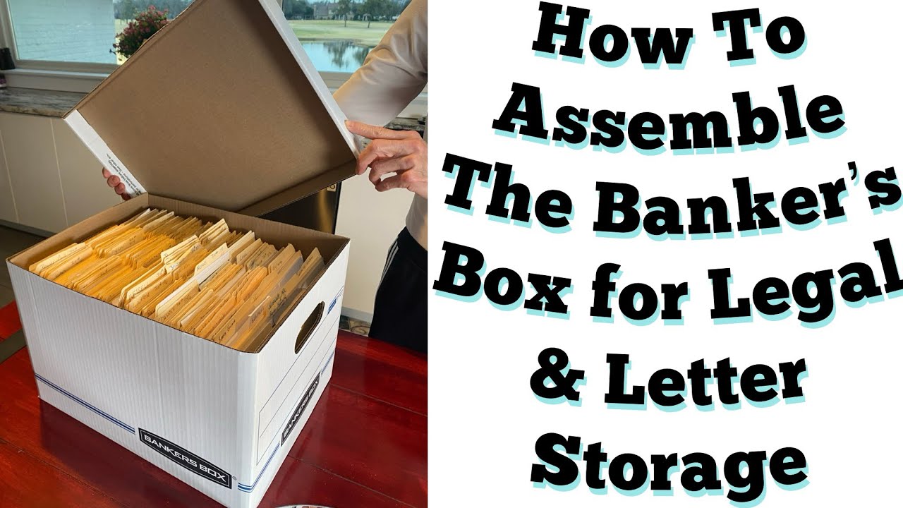 How To Assemble the Banker's Box's for Legal or Letter Storage. Once You Do One It's Simple!