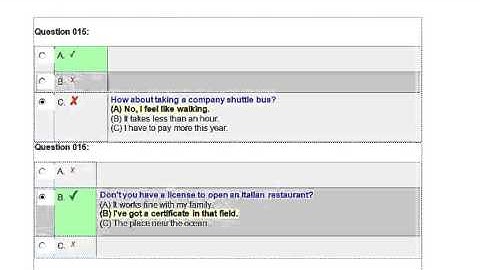 longman toeic Test 1 Question and Answer Part 2