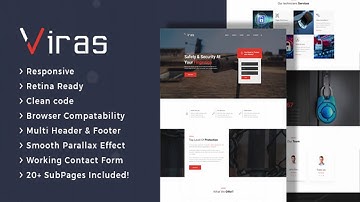 Viras - Security Services HTML Template | Themeforest Website Templates and Themes