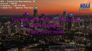 EAS mock - PDS Tornado Warning (TOR-C) on WXL70