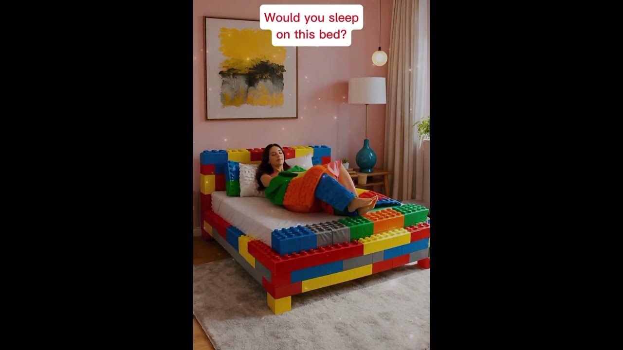 Falling Asleep on a LEGO Bed 😴 | Calming AI ASMR bed