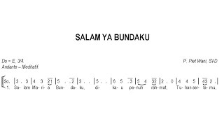 Salam Ya Bundaku – Lagu Maria | SATB – Teks Kor Rohani Not Angka