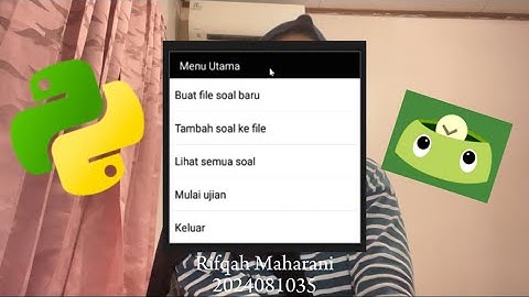 Aplikasi Ujian Mobile - UTS Pemograman Aplikasi Bergerak 