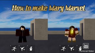How to make Mary Marvel|ROBLOX Shl 2