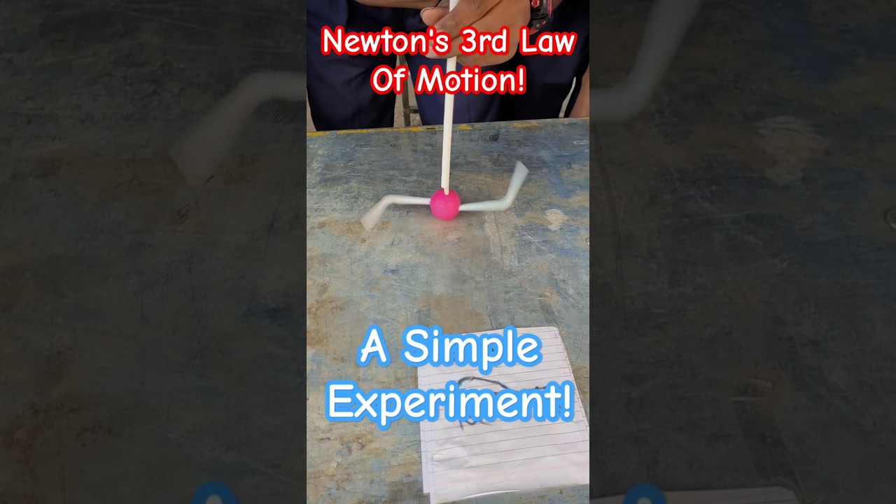 A Simple Experiment to experience Newton's 3rd law of Motion 
