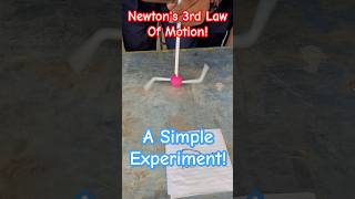 A Simple Experiment to experience Newton's 3rd law of Motion #planmystudy