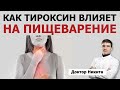 Гипотиреоз: удалена щитовидная железа. Как щитовидный гормон тироксин влияет на пищеварение. Т3 и Т4